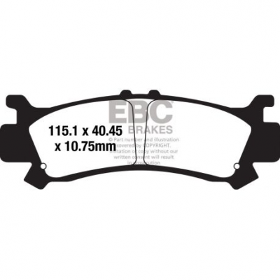 EBC Спирачни накладки Sintered FA702R