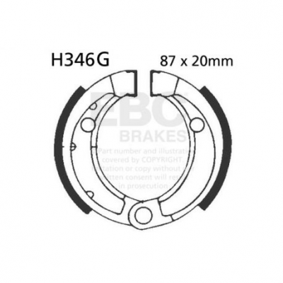 EBC Спирачни челюсти Grooved H346G