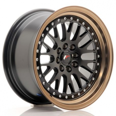 JR Wheels JR10 16x8 ET20 4x100/108 Black face + Bronze lip