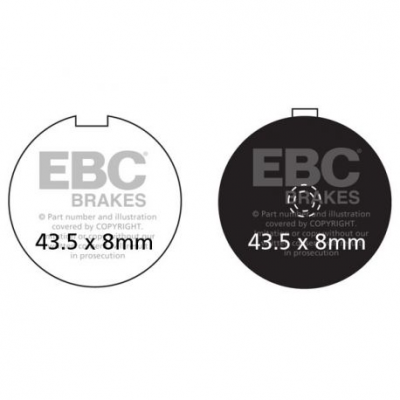 EBC Спирачни накладки Organic FA056