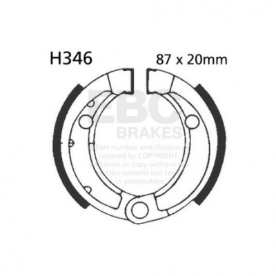 EBC Спирачни челюсти Organic H346