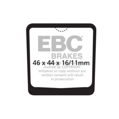 EBC Спирачни накладки Organic FA048