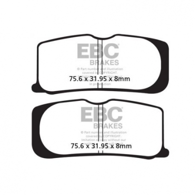 EBC Спирачни накладки Semi-Sintered FA474V