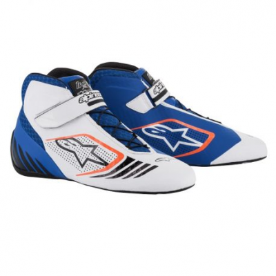 Races Shoes ALPINESTARS Tech-1 KX - Blue/White/Orange