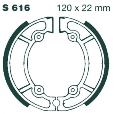 EBC Спирачни челюсти Grooved S616G