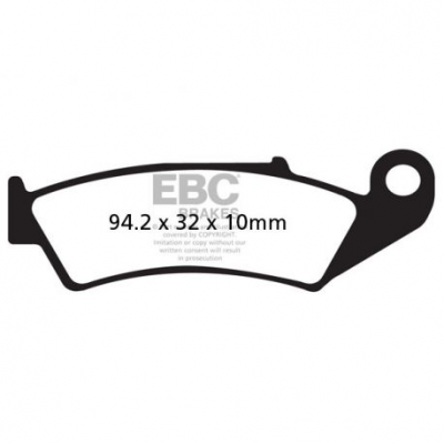 EBC Спирачни накладки Organic FA143