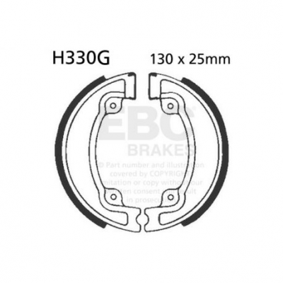 EBC Спирачни челюсти Grooved H330G