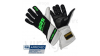 Състезателни ръкавици RRS Virage 2 FIA (външни шевове) зелен