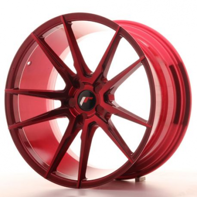 Japan Racing JR21 20x10 ET20-40 5H Blank Platinum Red