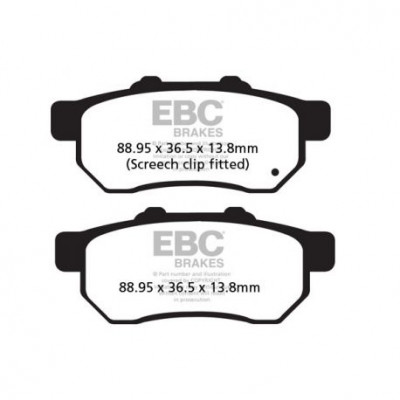 EBC Спирачни накладки Organic FA478TT