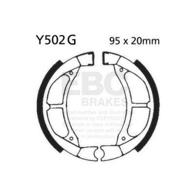 EBC Спирачни челюсти Grooved Y502G