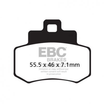 EBC Спирачни накладки Organic SFA356