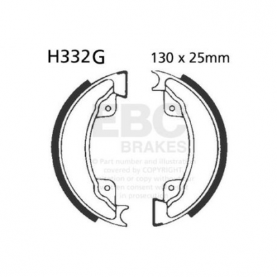 EBC Спирачни челюсти Grooved H332G