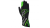 Alpinestars Tech 1 K gloves without FIA approval - black-white-green