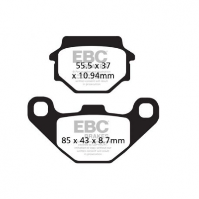 EBC Спирачни накладки Organic FA372TT