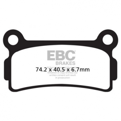 EBC Спирачни накладки Organic FA164