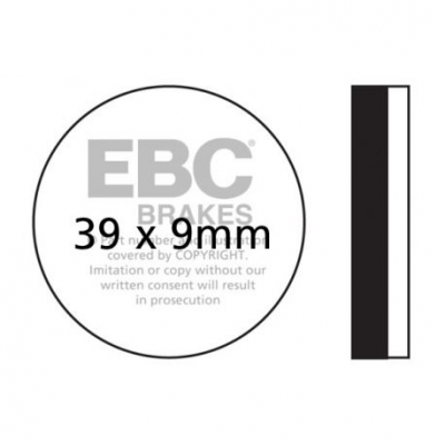 EBC Спирачни накладки Organic FA100