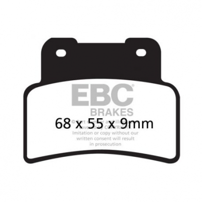 EBC Спирачни накладки Organic SFA432