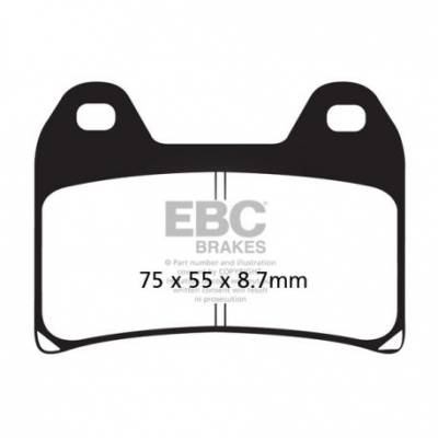 EBC Спирачни накладки Semi-Sintered FA244V