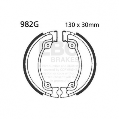 EBC Спирачни челюсти Grooved 982G
