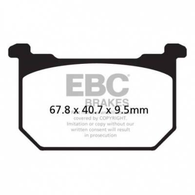 EBC Спирачни накладки Semi-Sintered FA069/3V