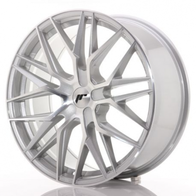 Japan Racing JR28 21x9 ET15-45 5H Blank Silver Mac