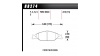 Предни накладки Hawk HB274E.610, Race, min-max 37°C-300°C