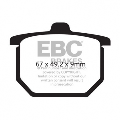 EBC Спирачни накладки Semi-Sintered FA031V