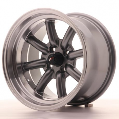 Japan Racing JR19 15x9 ET-13 4x100 Gun Metal