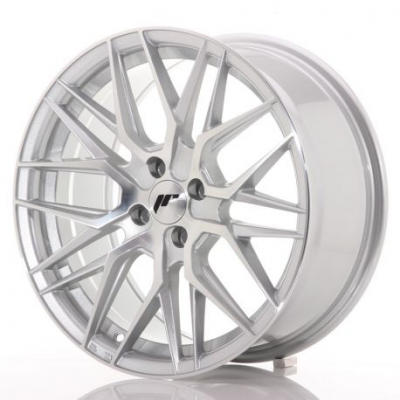 Japan Racing JR28 17x8 ET40 4x100 Silver Machined