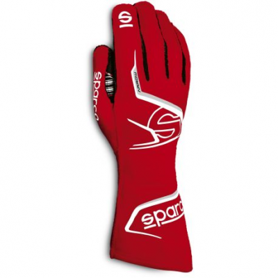 Състезателни ръкавици Sparco Arrow 2020 с FIA (външни шевове) червен