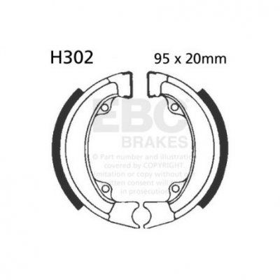 EBC Спирачни челюсти Organic H302