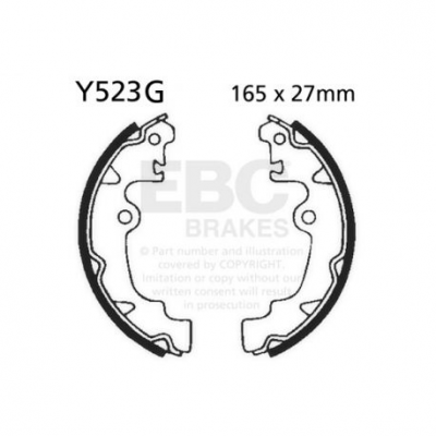 EBC Спирачни челюсти Grooved Y523G