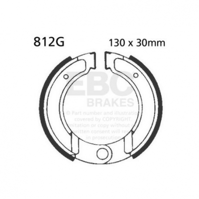 EBC Спирачни челюсти Grooved 812G