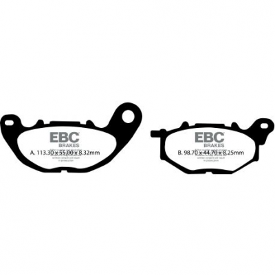 EBC Спирачни накладки Organic SFA705