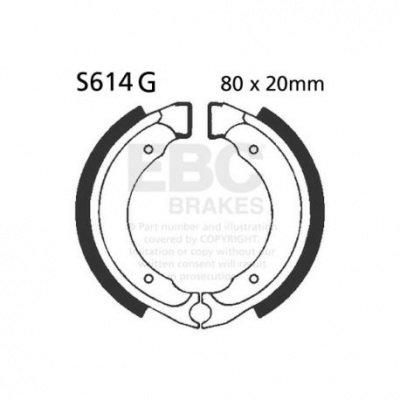 EBC Спирачни челюсти Grooved S614G