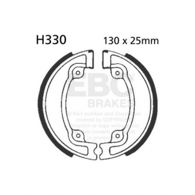 EBC Спирачни челюсти Organic H330