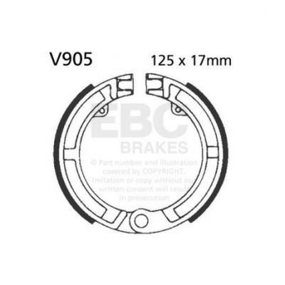 EBC Спирачни челюсти Organic V905