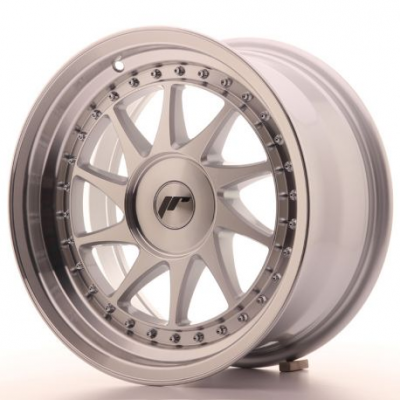 Japan Racing JR26 16x8 ET10-30 Blank Mach Silver