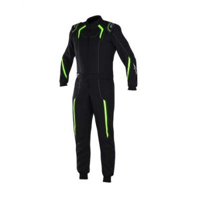 FIA Race suit ALPINESTARS KMX-5 kart Black/Green