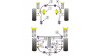 Powerflex Тампон за преден носач ,заден - Caster Adjust Subaru Forester SF (1997 - 2002)