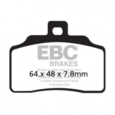 EBC Спирачни накладки Organic FA426