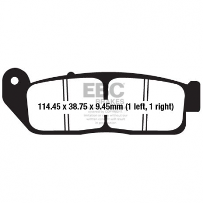 EBC Спирачни накладки Sintered FA672HH