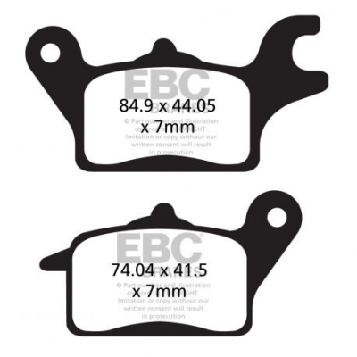 EBC Спирачни накладки Organic FA691