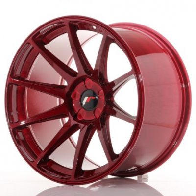 Japan Racing JR11 19x11 ET25 5H Blank Platinum Red