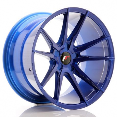 JR Wheels JR21 19x11 ET15-30 5H BLANK Platinum Blue