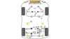Powerflex Тампон за трансмицията преден овален BMW 5 Series E39 520 to 530