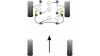Powerflex Тампон за преден долен носач, заден Fiat Coupe , Brava, Bravo, Marea