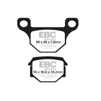 EBC Спирачни накладки Organic FA093