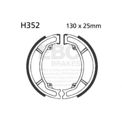 EBC Спирачни челюсти Organic H352